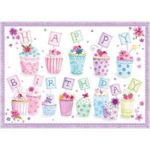 Happy Birthday Cupcakes - A247