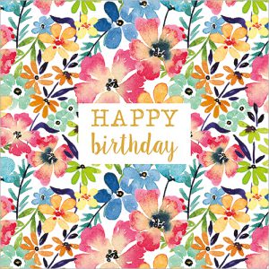 Bright Flowers (Happy Birthday) - FP6243