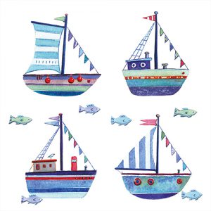 Four Little Boats - FP6249