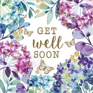 Get Well Soon Butterflies and Flowers - FP6337