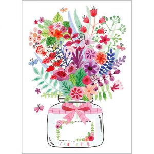 Glass Jar of Flowers - FP7059