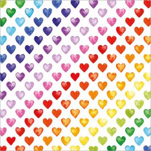 Rainbow Heart Gift Wrap - GW206