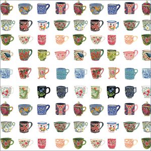 Tea Cups Gift Wrap - GW213