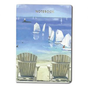 Out at Sea A6 Notebook 48 lines pages (96 sides), A6 with contrasting colours inside the cover - NB027