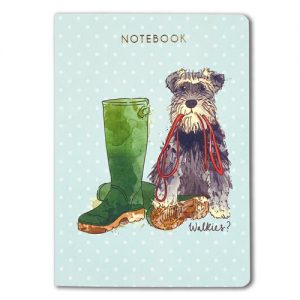 Walkies A6 Notebook 48 lines pages (96 sides), A6 with contrasting colours inside the cover - NB028