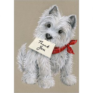 Thank You Dog Notelets pack of 8 - NC018