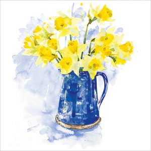 Blue Jug of Daffodils - WS431