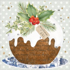 Christmas Pudding Advent Card - XAC21