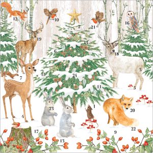 Winter Woodland Advent Card - XAC22
