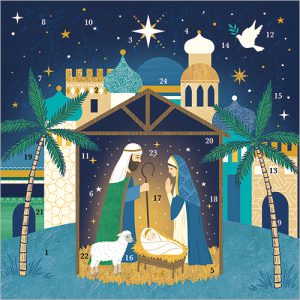 Nativity Family Advent Card - XAC24
