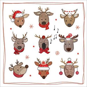 Christmas Reindeer pack of 8 - XC063