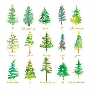 O Christmas Tree pack of 8 - XC064