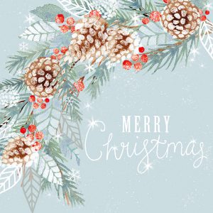 Merry Christmas Foliage Pack of 8 - XC121