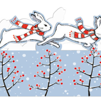 Christmas Hares Pack of 8 - XC130