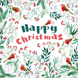 Happy Christmas Robins - XC143