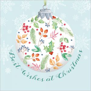 Bauble (Berries and Leaves) pack of 8 - XC179