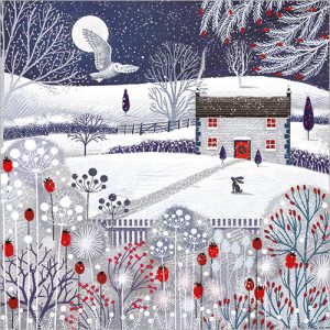 House at Night pack of 8 - XC181