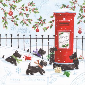 Christmas Scotties pack of 8 - XC194