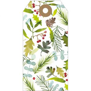 Christmas Foliage Tags pack 5 - XGT003