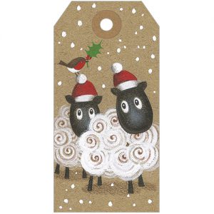 Christmas Sheep Tags pack 5 - XGT007