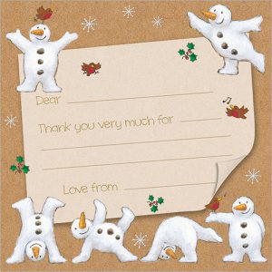Snowmen Notecards pack of 10 - XN004
