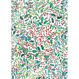 Thank You Floral Notelets pack of 5 - XN005