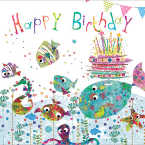 Little Fishes (Happy Birthday) - Lorraine Duff - Flamingo Paperie