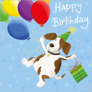 Dog with Balloons
