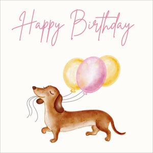 Dachshund Birthday Balloons